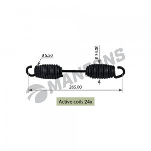 возвратная пружина !265x34xd5.5 BPW SN4218-4222 SPR0013 MANSONS