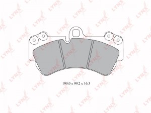 Колодки тормозные дисковые передние BD-8005 LYNXAUTO
