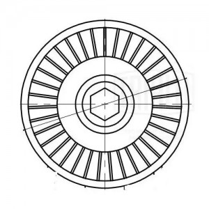 Ролик привод. ремня Opel Vectra C (02-) 2.0i/2.2i (только ролик натяж.) (CM 5552 CM 5552 TRIALLI