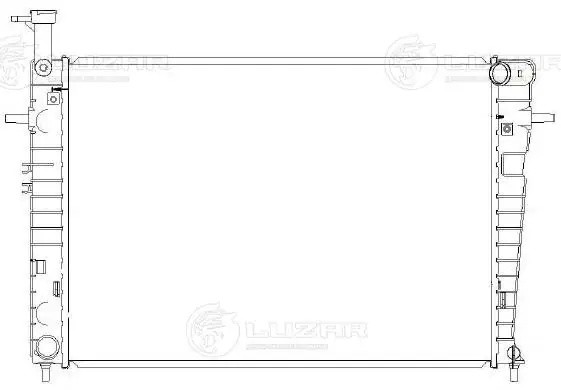 Радиатор охл. для а/м Hyundai Tucson/Kia Sportage (04-) 2.0i MT (тип Doowon) (LR LRC0888 LUZAR