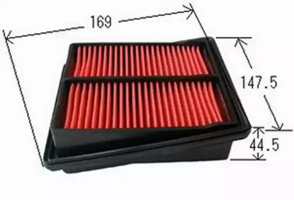 Фильтр воздушный  HONDA FIT 1,5 2002 - 2007  HONDA FIT 1,3 2002 - 2008 A884J A884J JS ASAKASHI