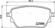 Колодки торм. Mercedes A (W177) (18-)/CLA (C118) (19-) диск. зад. 106x49 (PF 224 PF2247 TRIALLI
