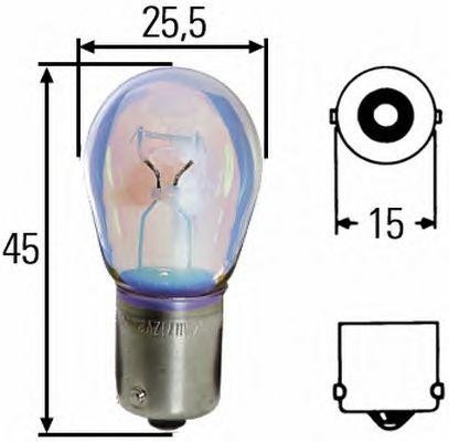 лампа! (P21W) 12V 21W BA15S увеличенный срок службы Long Life 8GA002073-271 HELLA