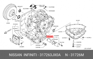 Фильтр АКПП NISSAN 31726-3JX0A 31726-3JX0A NISSAN