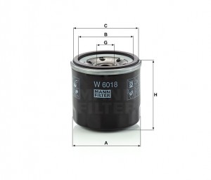 Фильтр масляный W6018 W6018 MANN FILTER