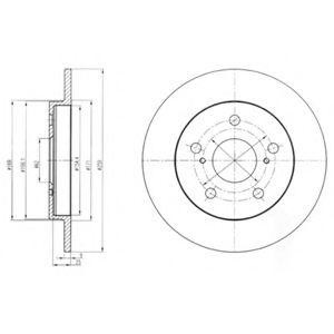 BG4233 диск тормозной задний!\ Toyota Auris 1.4/1.6 VVTi 07> BG4233 DELPHI