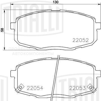 Колодки торм. для а м Kia Cerato II (09-) диск. перед. (PF 0813) PF 0813 TRIALLI