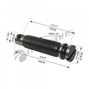 Палец VOLVO F10,FH10,FH12,FH16 рессоры (M36х3х169) MANSONS 900406 MANSONS