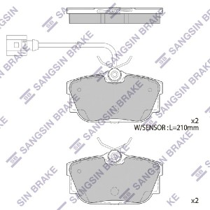 Колодки тормозные дисковые VW T4 1.8/2.0/2.5/1.9D/TD/2.4D &Syncro 90-98 SP1984A SP1984A SANGSIN