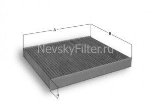 Фильтр салона NF6014 NEVSKY FILTER