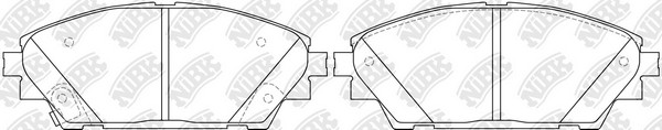 Колодки тормозные дисковые MAZDA 3 13-  PN25005 PN25005 NIBK