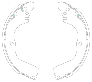 Колодки барабанные MITSUBISHI PAJERO PININ 1.8 2001 - 2007 MITSUBISHI PAJERO IO  BS23723 SB NAGAMOCHI