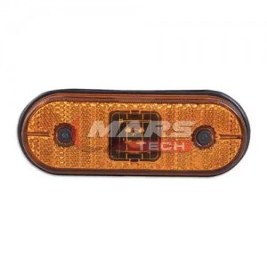 фонарь габаритный !желтый овальн. светодиод. 121x44 без кронштейна провод \SCHMI M720301 MARS