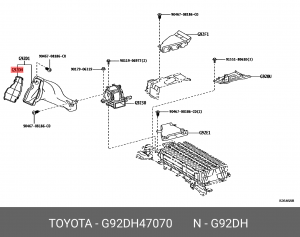 Фильтр воздушный G92DH-47070 G92DH-47070 TOYOTA