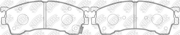 Колодки тормозные дисковые MAZDA CAPELLA 1998-2002 PN5239 PN5239 NIBK