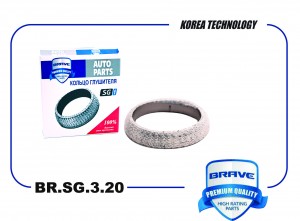 Кольцо глушителя 17451-28031 BR.SG.3.20 Camry V50 11-, Corolla E15 06-13 BRSG320 BRAVE