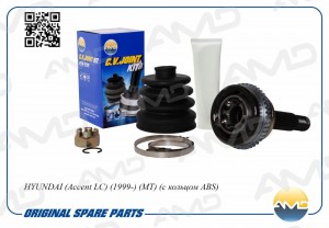 ШРУС наружный (T25/T22/ABS44) с кольцом ABS HYUNDAI Accent LC, 1999-, MT, с коль AMD.SH122 AMD