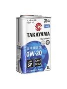 Масло моторное TAKAYAMA Zerotec GF-6A 0W20 синт.1л 605598 TAKAYAMA