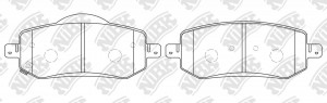 Колодки тормозные CHERY Arrizo 8 (22-) передник (4шт.) NIBK PN8032 NIBK