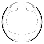 Колодки стояночного тормоза HYUNDAI H1/ iX55 08- BS11018 BS11018 SB NAGAMOCHI