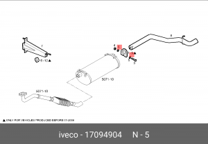 Прокладка 17094904 17094904 IVECO