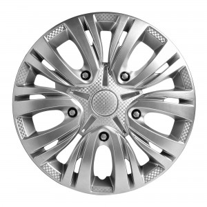 Колпаки колесные декоративные R15 серебро "AIRLINE" Лион(2 шт.) AWCC-15-01 AIRLINE