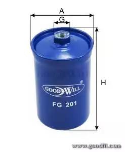 Фильтр топливный FG201 FG 201 GOODWILL