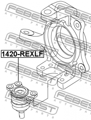 Опора шаровая SSANGYONG KYRON 05-15 1420-REXLF 1420-REXLF FEBEST