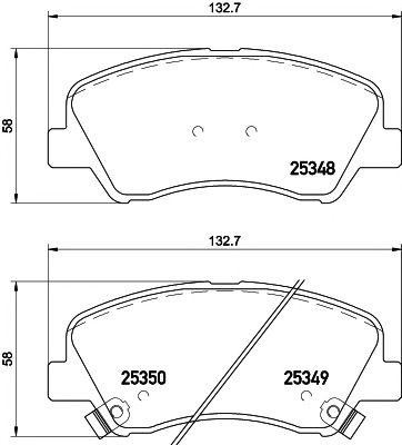 Колодки тормозные HYUNDAI Solaris (11-) KIA Rio (11-) передние (4шт.) TEXTAR 2534801 TEXTAR