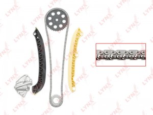 Комплект цепи ГРМ!распредвал, z118 \SKODA Fabia I-II 1.2 01-14, VW Polo 02-09 TK-0104 LYNXAUTO