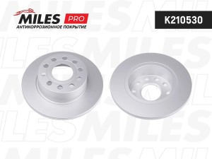 Диск тормозной (серия PRO с антикоррозионным покрытием) AUDI A3 03-/SKODA OCTAVI K210530 MILES