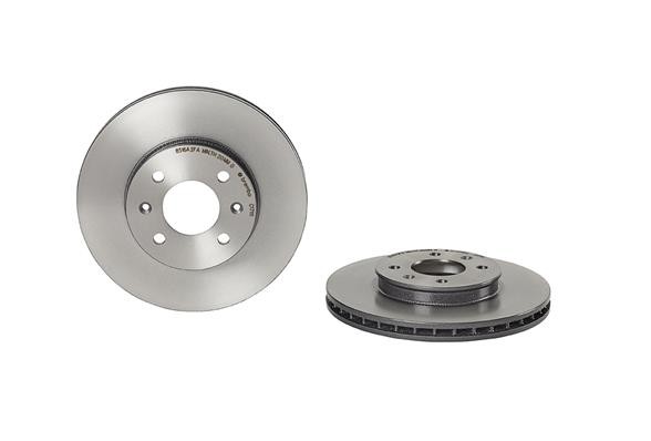Диск тормозной HYUNDAI Solaris (11-) KIA Rio (11-) передний (1шт.) d=256мм BREMB 09.C171.11 BREMBO