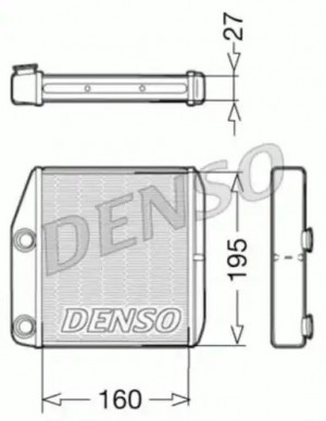 Радиатор отопителя DRR09075 DENSO