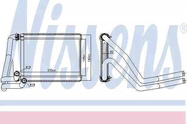 радиатор печки! \ Hyundai ix35, KIA Sportage 09> 707071 NISSENS