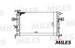 Радиатор (механическая сборка) OPEL ASTRA G 1.4-2.2 98-06) (NISSENS 630041) ACRM ACRM034 MILES