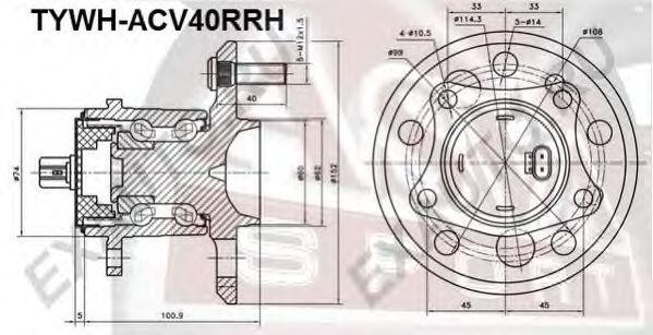 СТУПИЦА [12] TYWHACV40RRH TYWH-ACV40RRH ASVA