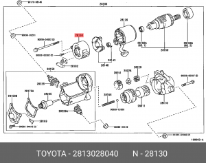 Контактная группа TOYOTA 28130-28040 28130-28040 TOYOTA