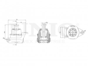 Опора двигателя задняя RMP-15028 UNIO