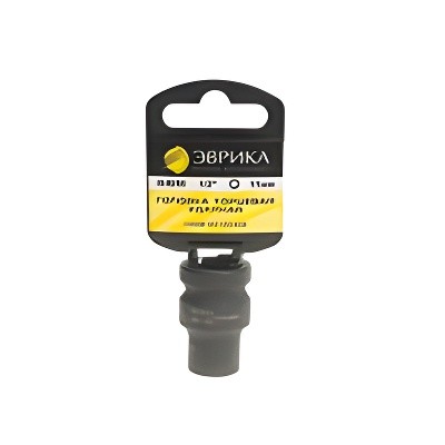 Головка торцевая 1/2" 11мм ударная с держателем ЭВРИКА ER-95704H EVRIKA
