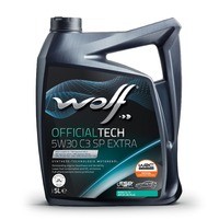 WOLF OFFICIALTECH 5W30 C3 SP EXTRA 5L BMW LONGLIFE-04 MB 229.52 OPEL OV 040 1547 1049360 WOLF