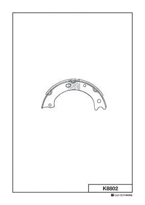 K8802 колодки барабанные!\ Nissan Patrol K160/K260 2.8-3.3D 79-90 K8802 MK KASHIYAMA