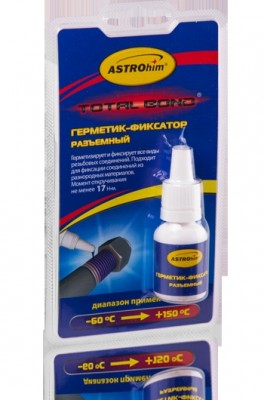 Фиксатор резьбы средней фиксации синий (-60С+150С) 6мл ASTROHIM AC9013 ASTROHIM