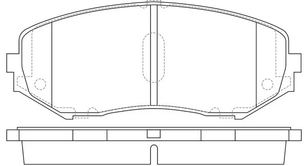 Колодки тормозные передние SUZUKI GRAND VITARA 1.9D/1.6/2.0/2.4/2.7/3.2 05 BP298 BP29802 SB NAGAMOCHI