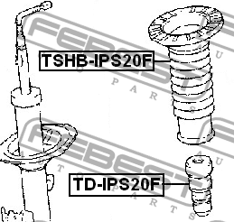 Пыльник амортизатора TSHB-IPS20F TSHB-IPS20F FEBEST