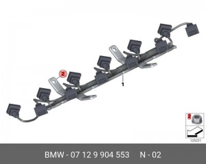 Гайка BMW OE 07 12 9 904 553 BMW