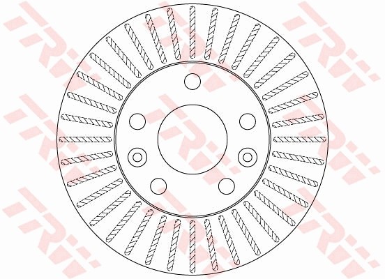 Диск тормозной RENAULT Duster (10-) передний (1шт.) TRW DF6200 TRW