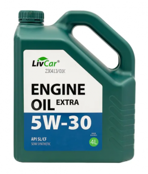 Масло моторное LIVCAR ENGINE OIL EXTRA 5W-30 API SL/CF (4л) LC2610530-004 LC2610530004 LIVCAR