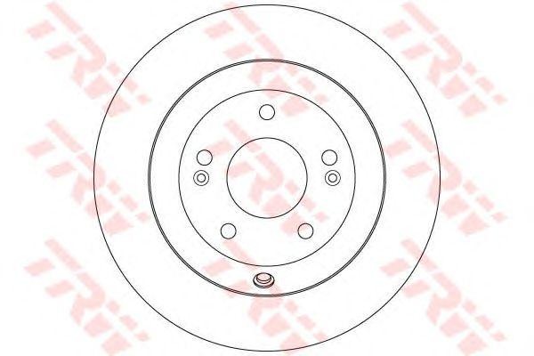 Диск тормозной задний HYUNDAI SANTA FE II-III, KIA SORENTO II DF7996 DF7996 TRW