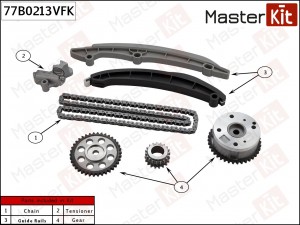 Комплект цепи ГРМ Skoda Rapid/Octavia 1.4 TFSI CAXA 14- 77B0213VFK 77B0213VFK MASTER KIT