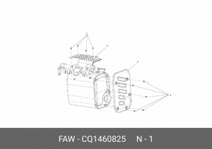 Болт J7 CQ1460825 FAW
